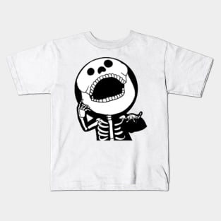 Let's Speak Through Face Onigiri 2 - Skeleton Kids T-Shirt